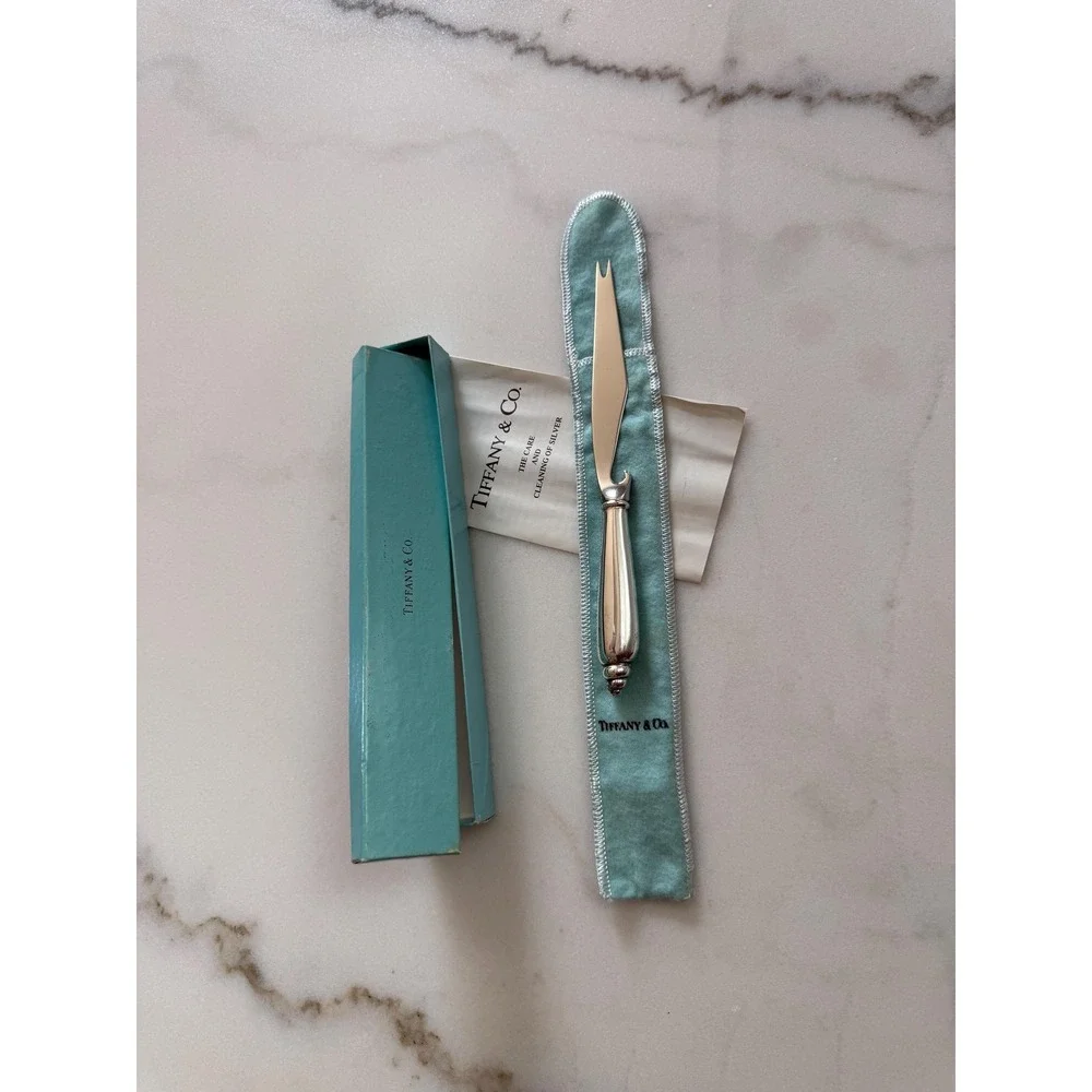 Tiffany & Co Sterling Silver Modern Shell Bar Knife Angela Cummings w/ Box